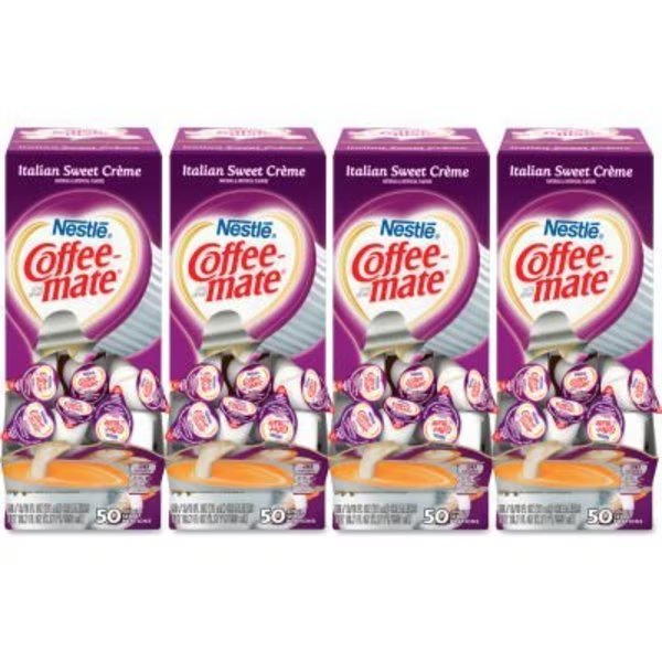 Coffee-mate¬Æ Liquid Coffee Creamer, Italian Sweet Creme, 0.38 oz Mini Cups, 200/Carton, Nestle, Mfr#: 5000084652
